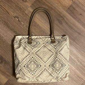 Myra upcycled canvas bag